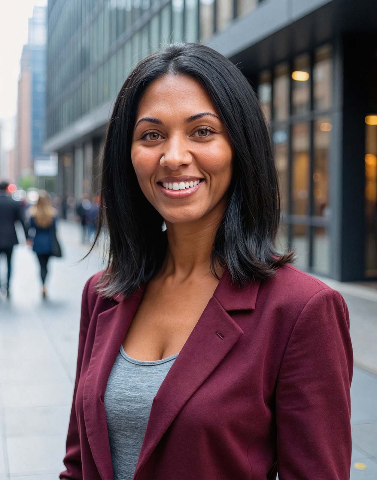 Dublin School Board candidate Tara Seward in front of a neutral background
